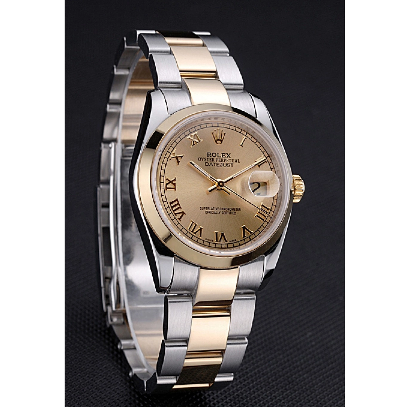 AAA Replica Watches Case 622265 Datejust Gold Dial Rolex And Steel Stainless Gold 0814